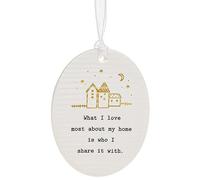 Thoughtful Words What I Love About My Home Ceramic Oval Shaped Plaque Gift Idea 297471 297471