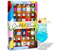 Thoughtfully Cocktails, Mix and Match Cocktail Mixer Mini Sampler, Flavours Include Appletini, Blue Hawaiian, Margarita and More, Pack of 20 (Contains