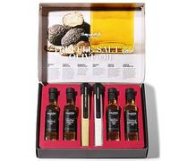 Thoughtfully Gourmet, Truffle Salt & Olive Oil Gift Set, Includes 4 Premium Extra Virgin Olive Oil, 2 Truffle Salts with Real Truffles, Set of 6