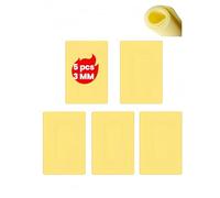 thoughtosis 5 PCS 3MM tattoo practice skin thick fake skin thick tattoo skin 7.7 x 5.9 inch double blank sides for tattooing, permanent makeup, microblading eyebrow practicing