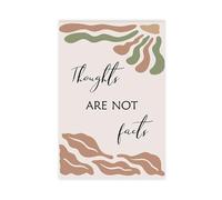 Thoughts Are Not Facts, Mental Health Poster, Therapy Office Decoration Canvas Poster Wall Art Decor Print Picture Paintings for Living Room Bedroom Decoration 24x36inch(60x90cm)