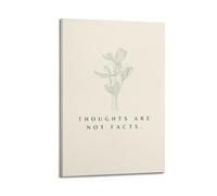 Thoughts Are Not Facts Mental HealthPosters Are Suitable for All Occasions Wall Room Decoration Aesthetics, Wall Art for Home DecorationFrame-style 16x24inch(40x60cm)