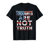 Thoughts are NOT Truth - US Flag United States USA cutout T-Shirt