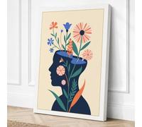 Thoughts in Bloom Canvas Wall Art Print 24x16 Inch