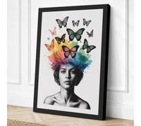 Thoughts in Flight Eclectic Canvas Wall Art Print 18x12 Inch (46 x 30 cm)
