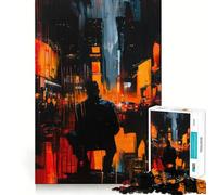 Thoughts in Glow Jigsaw Puzzles for Teenagers 1000 Piece Pure Logic Toy Quiet Calm Clean Cut Wall Art Decor (50x75cm)