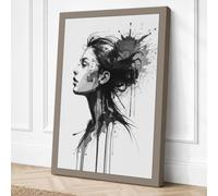 Thoughts in Ink Canvas Wall Art Print 24x16 Inch