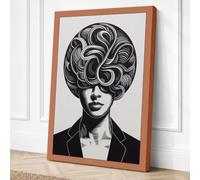 Thoughts in Motion Modern Canvas Wall Art Print 24x16 Inch (61 x 41 cm)