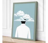 Thoughts in the Air Canvas Wall Art Print 36x24 Inch