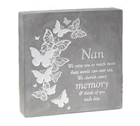 Thoughts of You Graveside Memorial Concrete Butterfly Plaque - Nan 0862