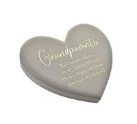 Thoughts Of You Heart Memorial Graveside Plaque - Grandparents
