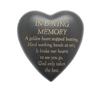 Thoughts of you In Loving Memory Heart Shaped Remembrance Graveside Memorial Ornament
