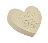 Thoughts of You Memorial Graveside Ivory Heart Plaque - Wife