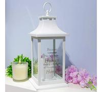 Thoughts of You Memorial Lantern"Heaven in Our Home" 3 Led Candle Battery Op