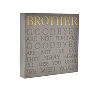 Thoughts of You Memorial Square Plaque - Brother
