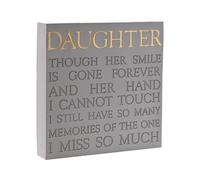 Thoughts of You Memorial Square Plaque - Daughter