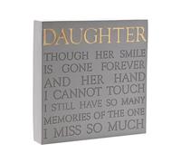 Thoughts of You Memorial Square Plaque - Daughter