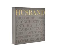 Thoughts of You Memorial Square Plaque - Husband