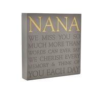 Thoughts of You Memorial Square Plaque - Nana