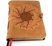 ThoughtSpace Journals - Leather Journal for Women - Leather Notebook - Poetry Journal - Vintage Journal for Men - 5x7 in Lined Paper