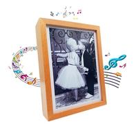 Thougthings My Heart Will Go On Wind up Music Box, Wooden Photo Frame, Gifts for Wife Girlfriend on Anniversary, Valentines, Thanksgiving (5x7)