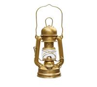 Thous Winds Antique Brass Hurricane Lamp - Outdoor Weatherproof Paraffin Lantern with 150ml Tank, 10H Burn Time for Camping & Garden Emergency Use