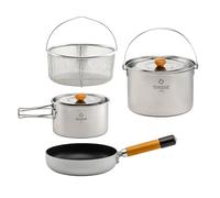 Thous Winds Camping Cookware Set, Lightweight Camping Pans and Pots Set, Cooking Set for Outdoor Backpacking Hiking Picnic