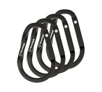 Thous Winds Multi-use Carabiner Clips, 4-Pack Aluminium Locking Snap Hook, Lightweight D-Ring Keychain Carabiners for Outdoor, Camping, Fishing, Backpack, Hiking, Travel