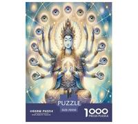 Thousand-Hand Guanyin Jigsaw Puzzles Puzzle for Adults Kids. 1000 Pieces Great Gifts Challenge Toy Educational Game Home Decoration for Adults& Kids Age 14 Years Up 70x50cm/1000pcs