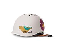 Thousand Heritage Collection Adult Bike Helmet - Original Low Profile Retro Commuter Cycling Helmet with PopLock for Securing to Bike - Super Bloom 2.0 - M