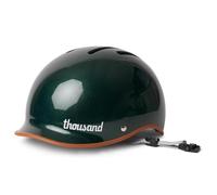 Thousand Heritage Collection Adult Bike Helmet - Original Low Profile Retro Commuter Cycling Helmet with PopLock for Securing to Bike - Heritage 2.0 British Racing Green - S