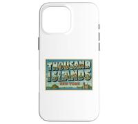 Thousand Islands New York Vintage Travel Poster Art Graphic Case for iPhone 16 Pro Max