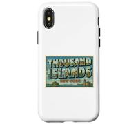 Thousand Islands New York Vintage Travel Poster Art Graphic Case for iPhone X/XS