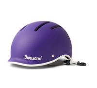 Thousand Kids Helmet - Free Reflective Sticker Pack to Customize, No Pinch Magnetic Buckle, Multi Sport Safety CSPC ASTM CE Certified - Jr Collection (Party Purple, Nylon Straps)