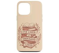 Thousand Lives Bookworm Fantasy Reading Adventure Quote Case for iPhone 13 Pro Max