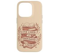 Thousand Lives Bookworm Fantasy Reading Adventure Quote Case for iPhone 14 Pro