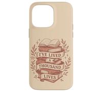 Thousand Lives Bookworm Fantasy Reading Adventure Quote Case for iPhone 14 Pro Max