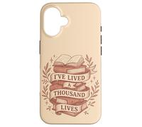 Thousand Lives Bookworm Fantasy Reading Adventure Quote Case for iPhone 16