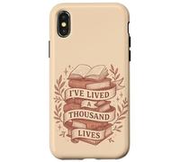 Thousand Lives Bookworm Fantasy Reading Adventure Quote Case for iPhone X/XS