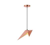 Thousand Paper Cranes Chandelier,G9 Ceiling Lamp,Classic Elegant Ceiling Light Fixture for Bedroom Dining Room-Rose Gold 10.8x9x7.5in