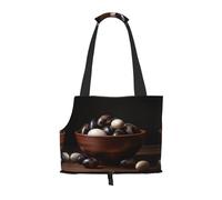 thousand-year egg Printed pet shoulder bag for going out - small dog and cat dual-purpose shoulder bag