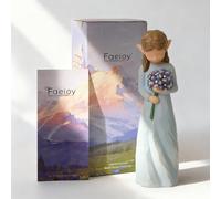 thovorrnl Miscarriage Gifts for Mothers, Forget Me Not Elf Statue, Sympathy Gifts for Loss of Loved One, A Tender Tribute to Love, Loss, and Lasting Connections, Sculpted Hand-Painted Figurines