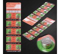 THP DEALS 10PCS Alkaline Battery Button Coin Cell AG5 LR754 393 SR754 193 546 RW28 48 Hearing Aid Earphone Watch Batteries