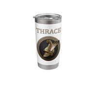 Thrace Ancient Thracian Warfare Phrygian Helmet Symbol Stainless Steel Insulated Tumbler