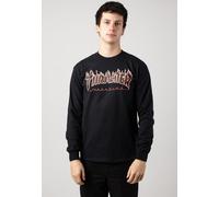 Thrasher - Flame Black Red - Longsleeve - black - M - 100% Cotton,Jersey M