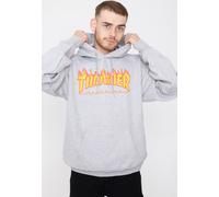 Thrasher - Flame Greymottled - Hoodie - grey - M - 85% Cotton, 15% Polyester,Sweat M