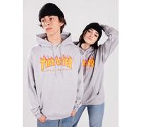 Thrasher Flame Hoodie grey mottled M