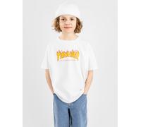 Thrasher Flame Kids Kids T-Shirt white S