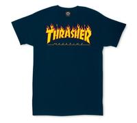 Thrasher Flame Logo Navy T-shirt - 110102/NY