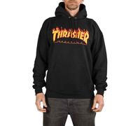 Thrasher Flame Logo Pullover Hoodie - Black